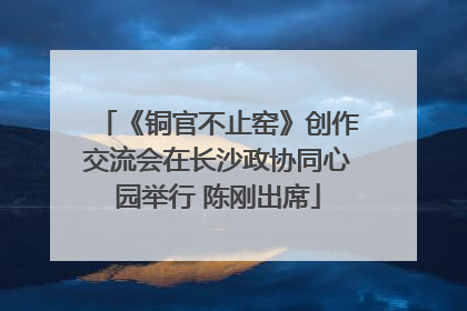 《铜官不止窑》创作交流会在长沙政协同心园举行 陈刚出席