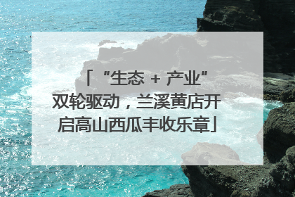 “生态 + 产业”双轮驱动，兰溪黄店开启高山西瓜丰收乐章
