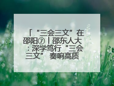 “三会三文”在邵阳⑦丨邵东人大：深学笃行“三会三文” 奏响高质量发展最强音