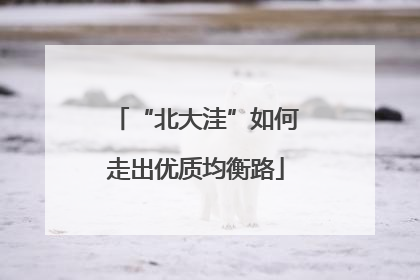 “北大洼”如何走出优质均衡路