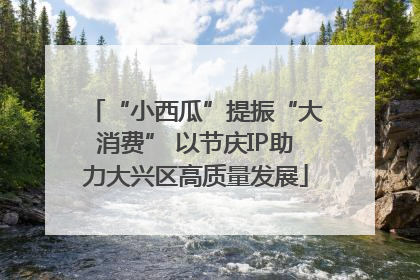“小西瓜”提振“大消费” 以节庆IP助力大兴区高质量发展