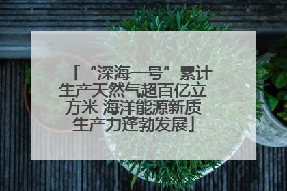 “深海一号”累计生产天然气超百亿立方米 海洋能源新质生产力蓬勃发展