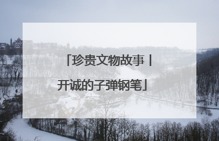 珍贵文物故事丨开诚的子弹钢笔