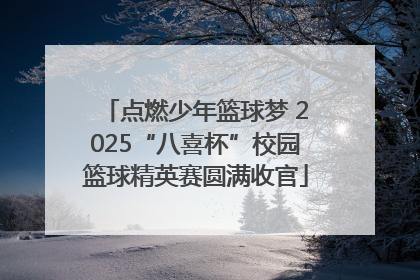点燃少年篮球梦 2025“八喜杯”校园篮球精英赛圆满收官