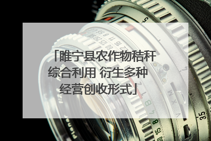 睢宁县农作物秸秆综合利用 衍生多种经营创收形式