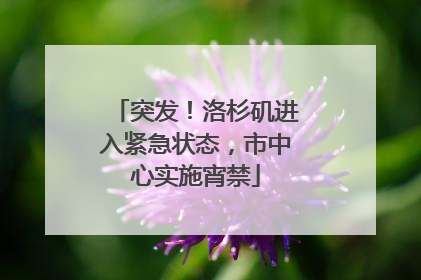 突发！洛杉矶进入紧急状态，市中心实施宵禁