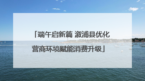 端午启新篇 溆浦县优化营商环境赋能消费升级
