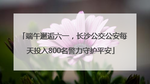 端午邂逅六一，长沙公交公安每天投入800名警力守护平安