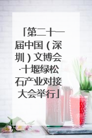 第二十一届中国（深圳）文博会·十堰绿松石产业对接大会举行