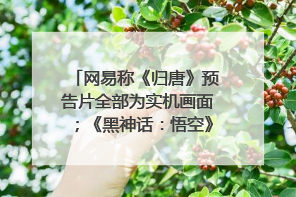 网易称《归唐》预告片全部为实机画面；《黑神话：悟空》公布Xbox版预购视频｜游戏早参