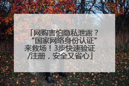 网购害怕隐私泄露？“国家网络身份认证”来救场！3步快速验证/注册，安全又省心