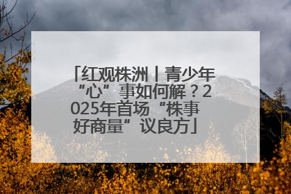 红观株洲丨青少年“心”事如何解？2025年首场“株事好商量”议良方