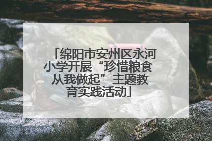 绵阳市安州区永河小学开展“珍惜粮食 从我做起”主题教育实践活动