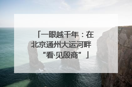 一眼越千年：在北京通州大运河畔“看·见殷商”
