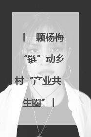 一颗杨梅“链”动乡村“产业共生圈”