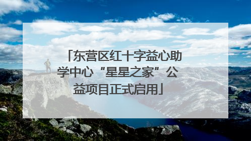 东营区红十字益心助学中心“星星之家”公益项目正式启用