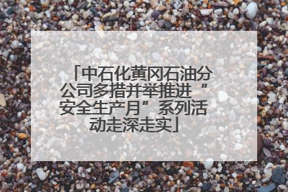 中石化黄冈石油分公司多措并举推进“安全生产月”系列活动走深走实