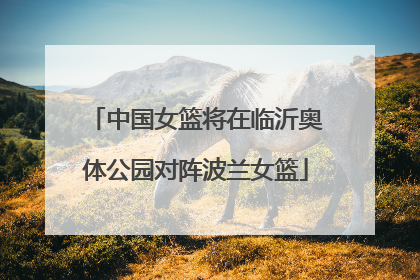 中国女篮将在临沂奥体公园对阵波兰女篮