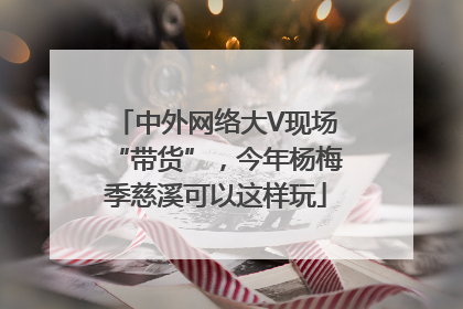 中外网络大V现场“带货”，今年杨梅季慈溪可以这样玩