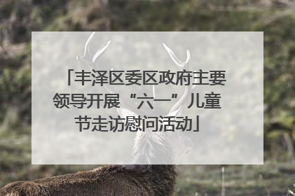 丰泽区委区政府主要领导开展“六一”儿童节走访慰问活动