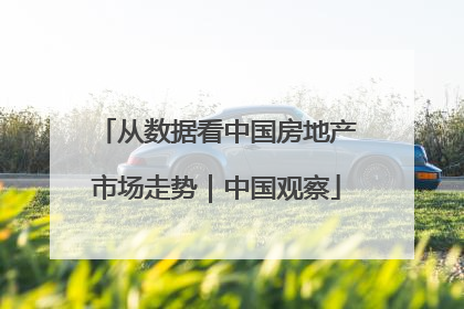 从数据看中国房地产市场走势｜中国观察