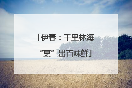 伊春：千里林海“烹”出百味鲜