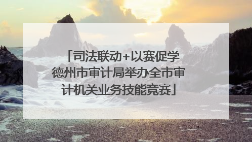 司法联动+以赛促学 德州市审计局举办全市审计机关业务技能竞赛