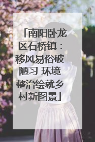 南阳卧龙区石桥镇：移风易俗破陋习 环境整治绘就乡村新图景