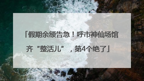 假期余额告急！呼市神仙场馆齐“整活儿”，第4个绝了