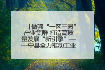 做强“一区三园”产业集群 打造高质量发展“新引擎”——宁县全力推动工业经济提质增效