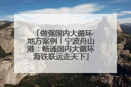 做强国内大循环·地方案例丨宁波舟山港：畅通国内大循环海铁联运走天下