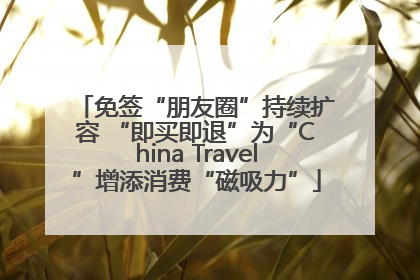 免签“朋友圈”持续扩容 “即买即退”为“China Travel”增添消费“磁吸力”