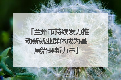 兰州市持续发力推动新就业群体成为基层治理新力量