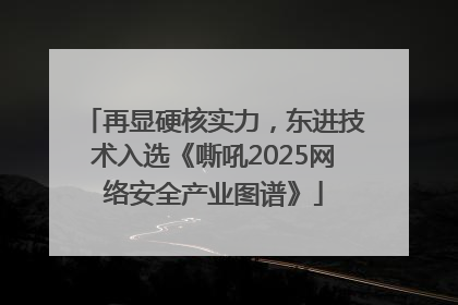 再显硬核实力，东进技术入选《嘶吼2025网络安全产业图谱》