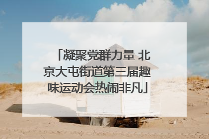 凝聚党群力量 北京大屯街道第三届趣味运动会热闹非凡
