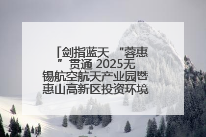 剑指蓝天 “蓉惠”贯通 2025无锡航空航天产业园暨惠山高新区投资环境推介会在成都举行