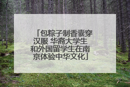 包粽子制香囊穿汉服 华裔大学生和外国留学生在南京体验中华文化