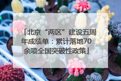 北京“两区”建设五周年成绩单：累计落地70余项全国突破性政策