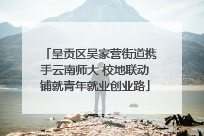 呈贡区吴家营街道携手云南师大 校地联动铺就青年就业创业路