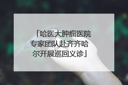 哈医大肿瘤医院专家团队赴齐齐哈尔开展巡回义诊