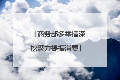 商务部多举措深挖潜力提振消费