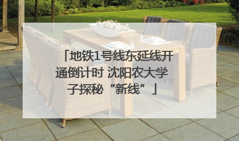 地铁1号线东延线开通倒计时 沈阳农大学子探秘“新线”