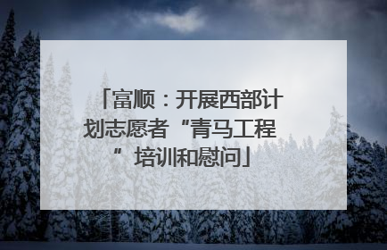 富顺：开展西部计划志愿者“青马工程”培训和慰问