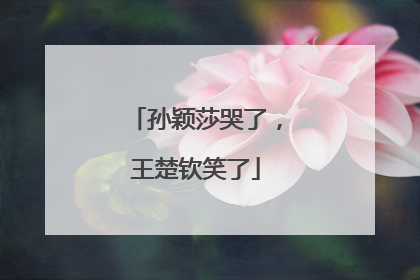 孙颖莎哭了，王楚钦笑了