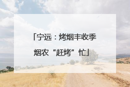 宁远：烤烟丰收季 烟农“赶烤”忙
