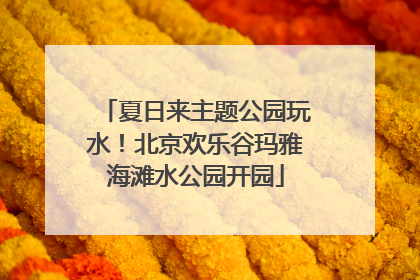 夏日来主题公园玩水！北京欢乐谷玛雅海滩水公园开园