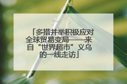 多措并举积极应对全球贸易变局——来自“世界超市”义乌的一线走访