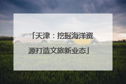天津：挖掘海洋资源打造文旅新业态