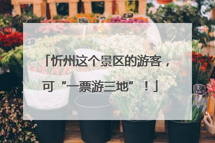 忻州这个景区的游客，可“一票游三地”！