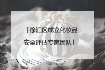 徐汇区成立化妆品安全评估专家团队